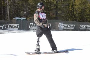 Keith snowboarding